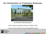 An Introduction to Forensics Sciences