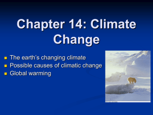 Chapter 14: Climate Change