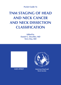 TNM STAGING OF HEAD AND NECK CANCER AND NECK