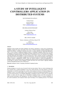 a study of intelligent controllers application in distributed systems