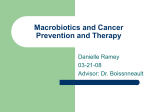 Macrobiotics and Cancer Prevention and Therapy