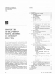 properties of transition metal centres in nitrogen fixation