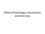 Political Psychology: Introduction and Overview