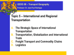 Topic 5 - International and Regional Transportation