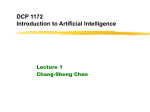 DCP 1172: Introduction to Artificial Intelligence