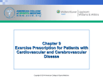 Chapter 9 Exercise Prescription for Patients with Cardiovascular and