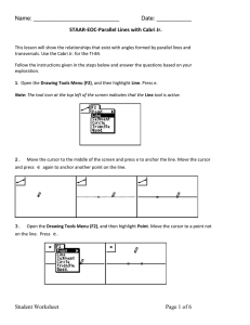 Parallel Lines with Cabri Jr
