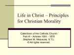 Life in Christ – Principles for Christian Morality