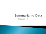 Summarizing Data