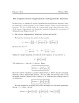 The complex inverse trigonometric and hyperbolic functions