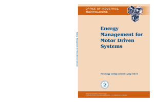 Energy Management for Motor-Driven Systems