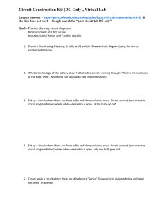 Phet circuit lab - for link and instructions