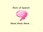 Parts of Speech