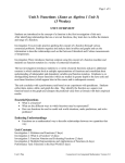 Unit 3: Functions - Connecticut Core Standards
