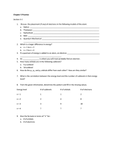 Chapter 5 Practice Section 5-1 Discuss the placement (if any) of