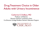 Drug Treatment Choice in Older Adults with Urinary Incontinence