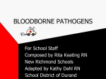bloodborne pathogens - School District of Durand
