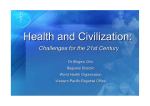 Health and Civilization: