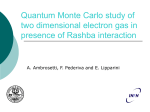 Quantum Monte Carlo Study of two dimensional electron gas with