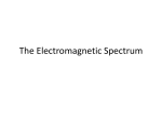 Intro to EM spectrum and analyzing starlight