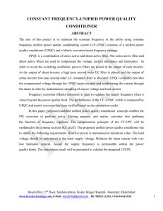 CONSTANT FREQUENCY-UNIFIED POWER QUALITY