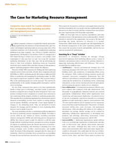 The Case for Marketing Resource Management