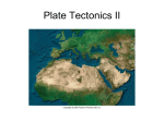 chapter 15B - plate tectonics 2