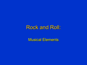 Power Point presentation: basics of music