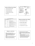 Diffusion vs. Bulk Flow