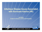 Infectious Disease Issues Associated with Hurricane Katrina (HK)