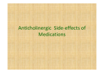 Anticholinergic Side-effects of Medications