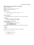 Finite and Infinite Sets. Countability. Proof Techniques