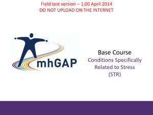 Base Course Conditions Specifically Related to Extreme Stressors