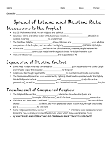 Spread of Islam and Muslim Rule Notes