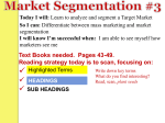 Market Segmentation