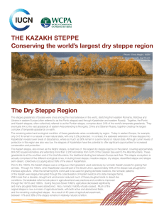 THE KAZAKH STEPPE Conserving the world`s largest dry