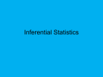 Inferential Statistics