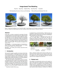 Image-based Tree Modeling