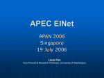 APEC EINet - Asia-Pacific Advanced Network