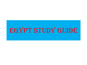Egypt Study Guide