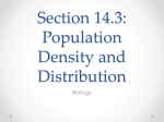 Section 14.3: Population Density and Distribution
