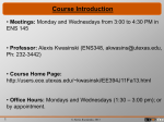 Course introduction