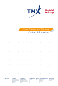 Index Futures and Options - Contract Information