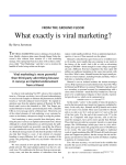 What exactly is viral marketing?