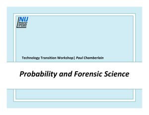 Probability and Forensic Science