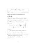 Notes 4 : Laws of large numbers