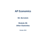 Module 48, Other Elasticities