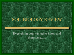 SOL BIOLOGY REVIEW