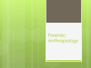 Forensic Anthropology - Red Hook Central Schools