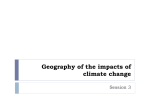 Session 3 – Geography of impacts